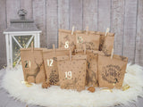 Adventskalender Cozy Christmas Braun Schwarz