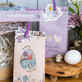 Osternest Papiertüten mit Anhänger Pastell