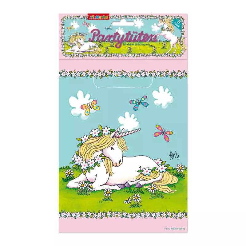 Geschenktüten Plastik Einhorn Rosa