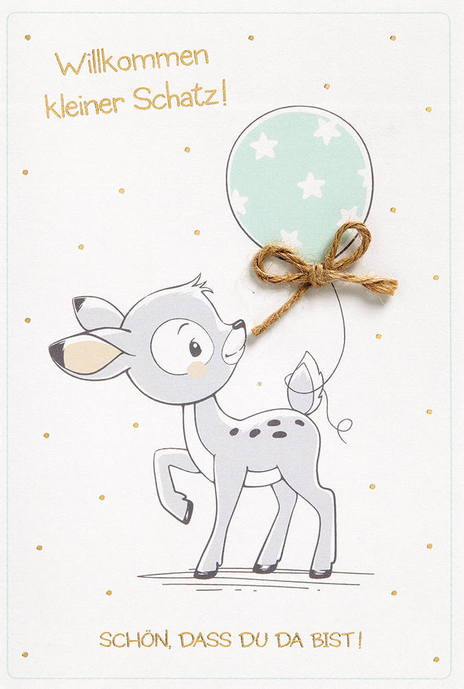 Geburtskarte Bambi