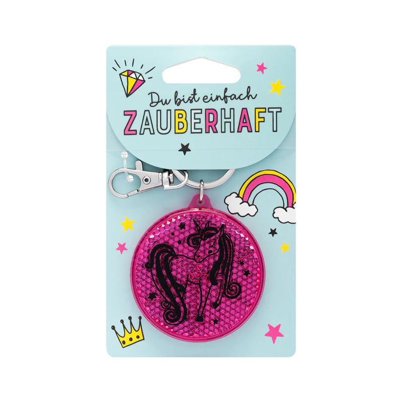 Reflektoranhänger Rund Einhorn