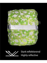 Regenschutzhülle mit Reflektoren für Schulrucksack Dino