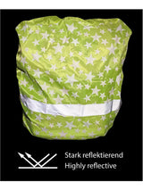 Regenschutzhülle mit Reflektoren für Schulrucksack Stern