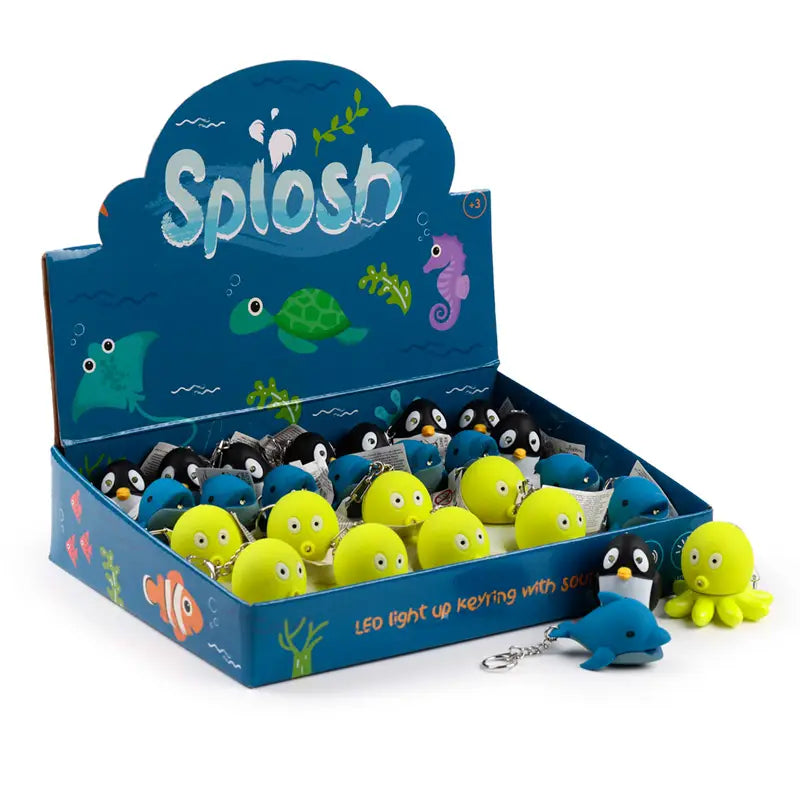 Schlüsselanhänger Meerestiere LED