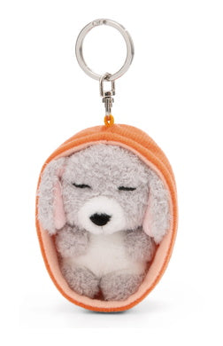 Schlüsselanhänger Plüsch Sleeping Pets Pudel Grau