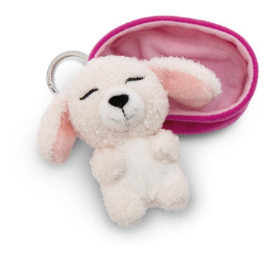Schlüsselanhänger Plüsch Sleeping Pets Pudel Weiss