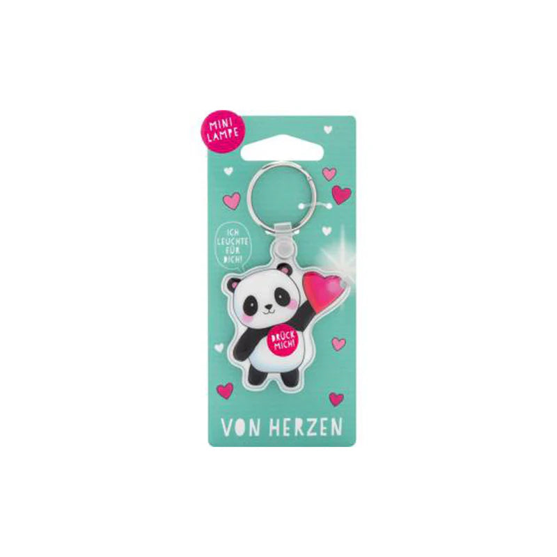 Anhänger mit LED Lampe Panda