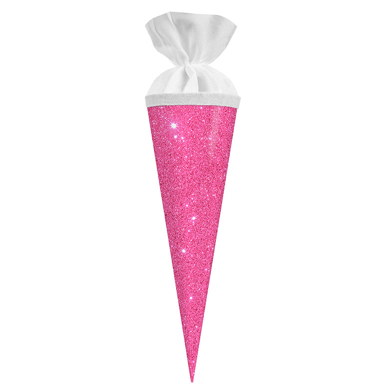 Schultüte für Kinder Glitzer Pink