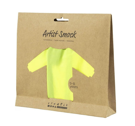 Malschürze für Kinder 5 bis 8 Jahre gelb