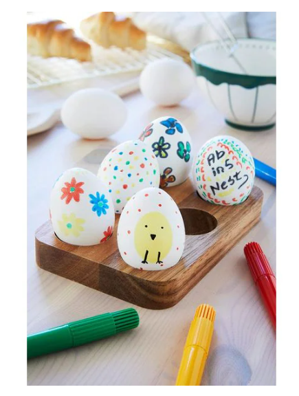 Eierfarben 6 Stück + Schablone