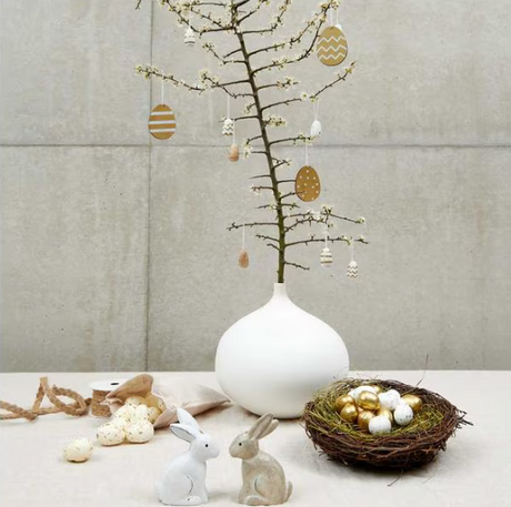 Osternest Osterkorb mit Naturgras