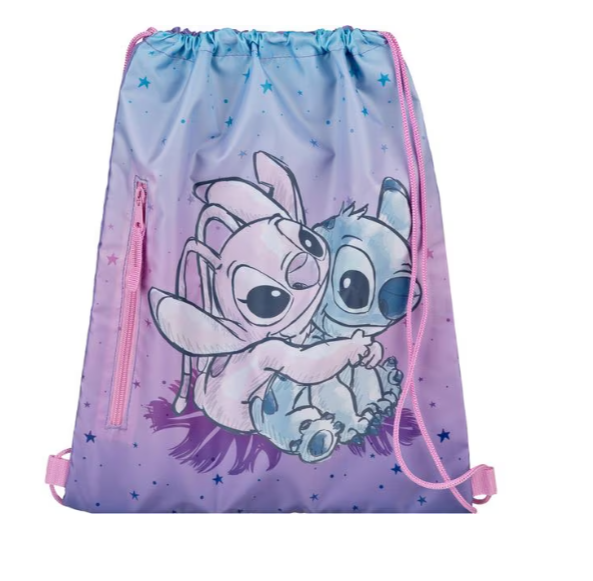 Turnbeutel Kinder Comic Lilo & Stich Lila