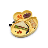 Kinder Silikonteller mit Saugnapf Biene
