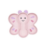 Kinder Silikonteller mit Saugnapf Schmetterling