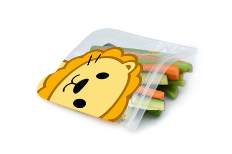 Lunchbag & Snackbeutel wiederverwendbar 2er Set Löwe