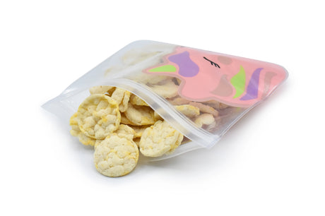 Lunchbag & Snackbeutel wiederverwendbar 2er Set Einhorn
