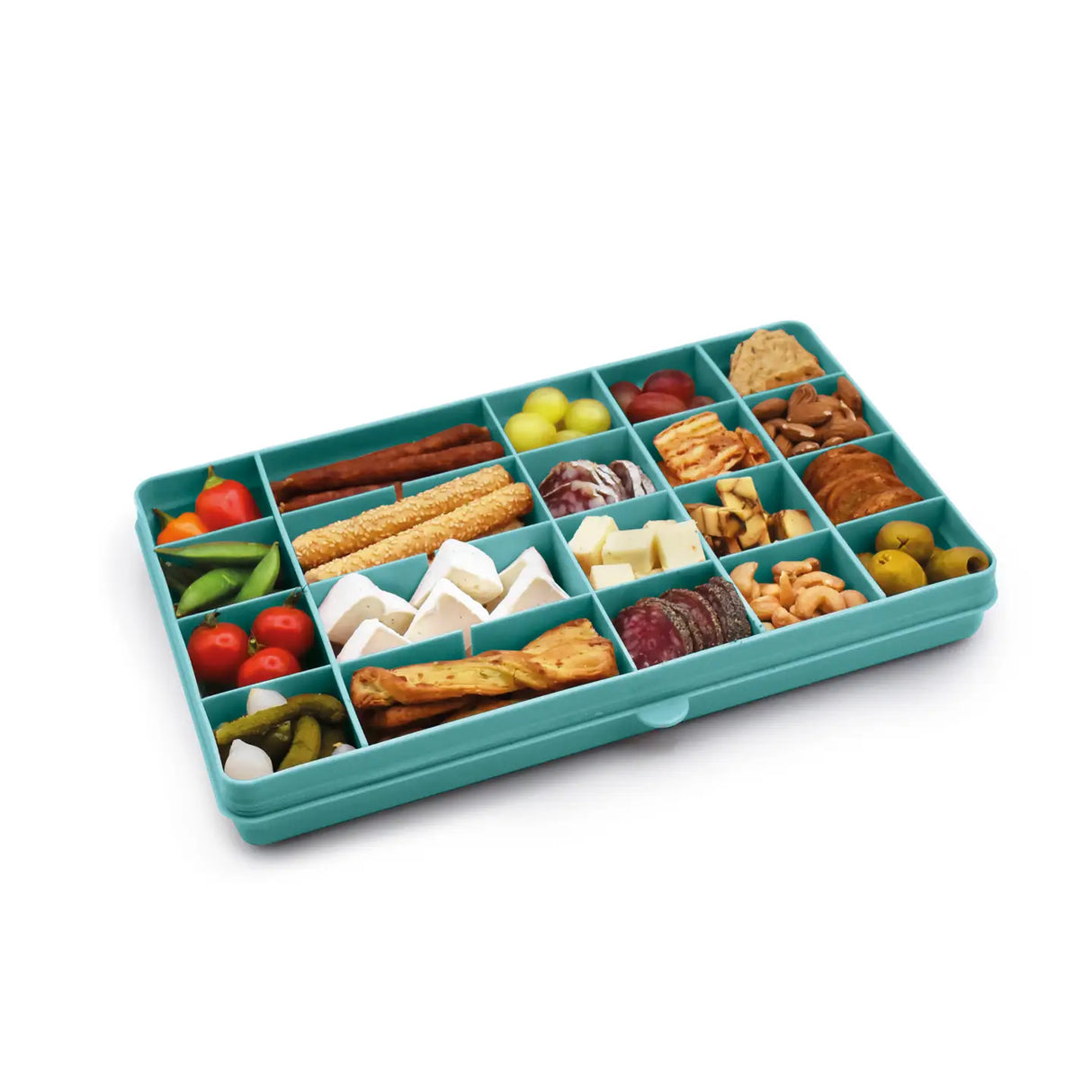 Znünibox Snackbox Melii mit 24 Unterteilungen Helltürkis