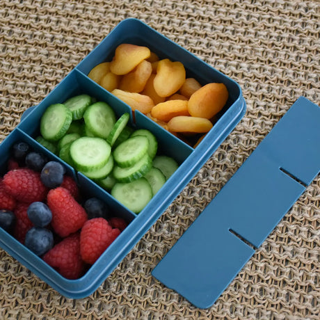 Znünibox Snackbox Meli mit 6 Unterteilungen Petrol