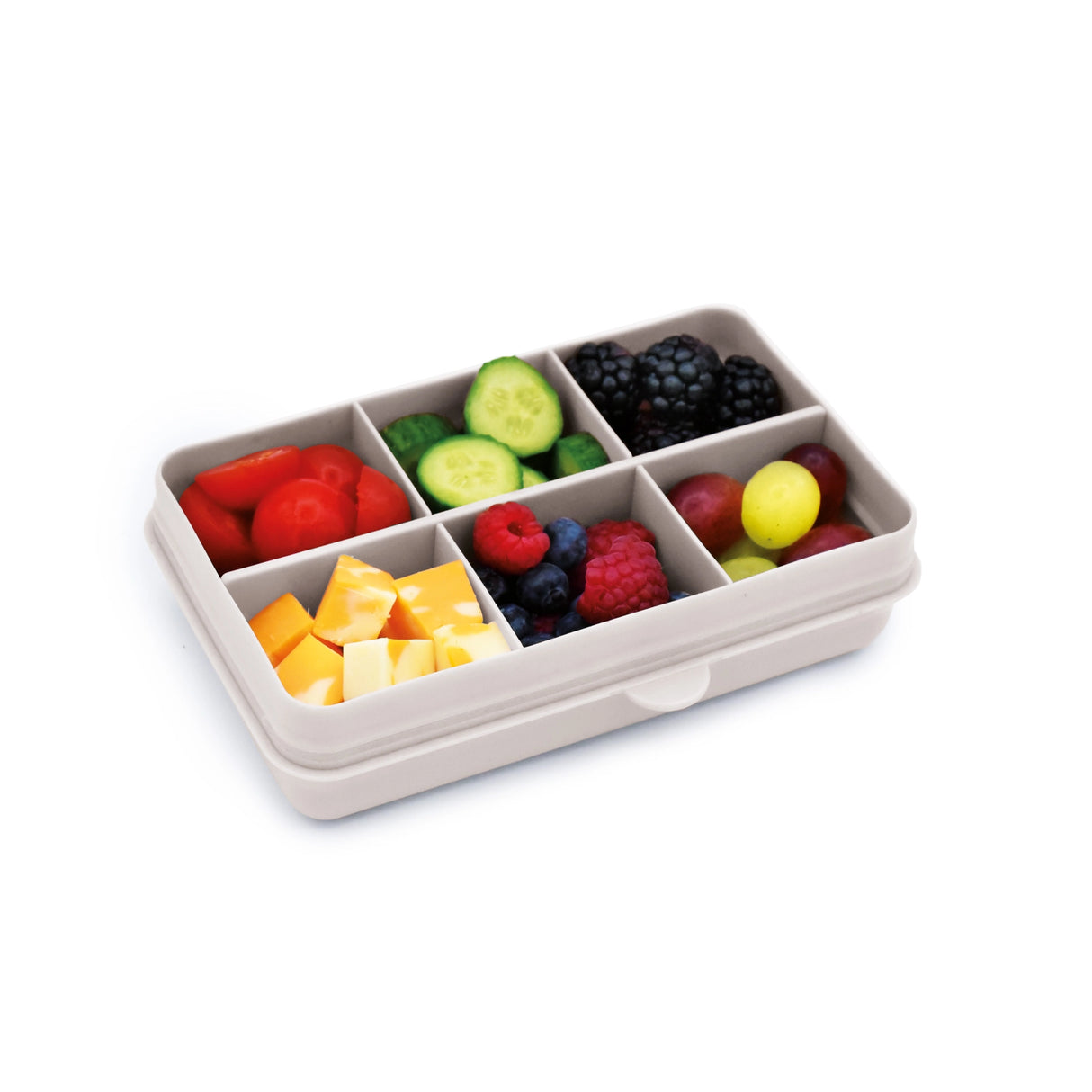 Znünibox Snackbox Melii mit 6 Unterteilungen Weiss