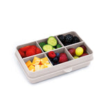 Znünibox Snackbox Melii mit 6 Unterteilungen Weiss