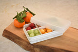 Znünibox Snackbox Melii mit 6 Unterteilungen Weiss