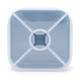 Znünibox Quadratische Snackle Schieferblau