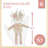 Kuscheltier Hirsch mit Rassel