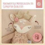 Kuscheltier Hirsch mit Rassel