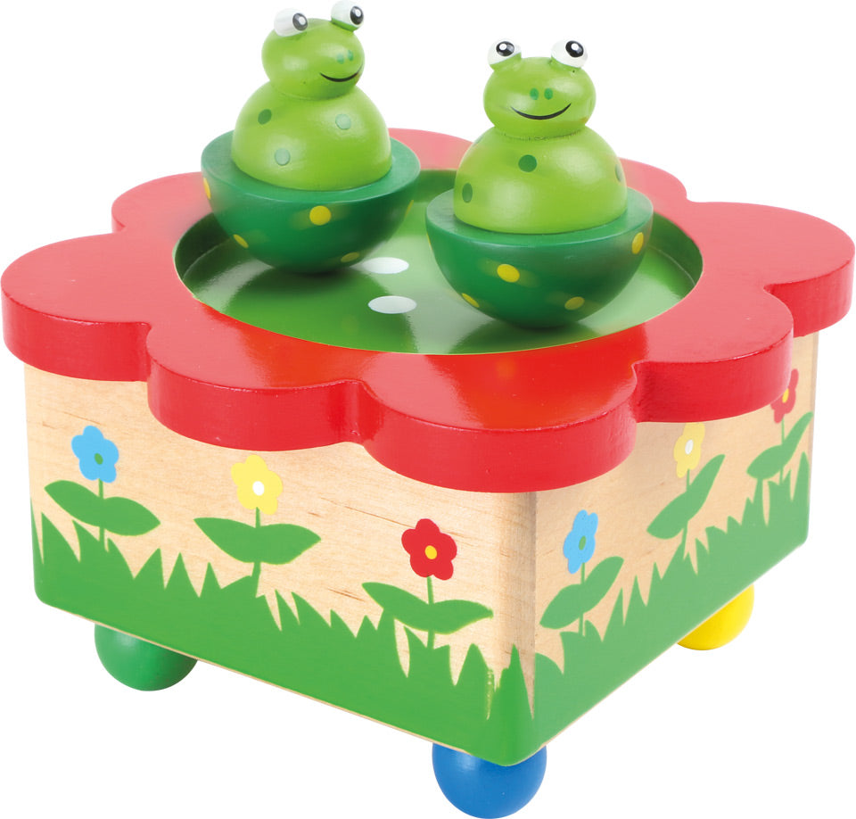 Musikdose und Spieluhr Frosch