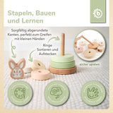 Holz Stapelturm Hase