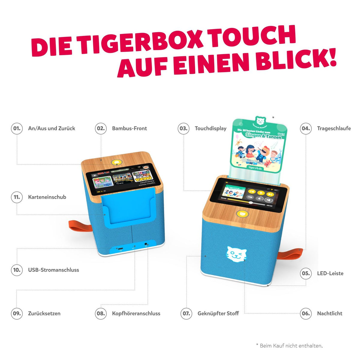 tigerbox TOUCH PLUS blau - Swiss-Edition