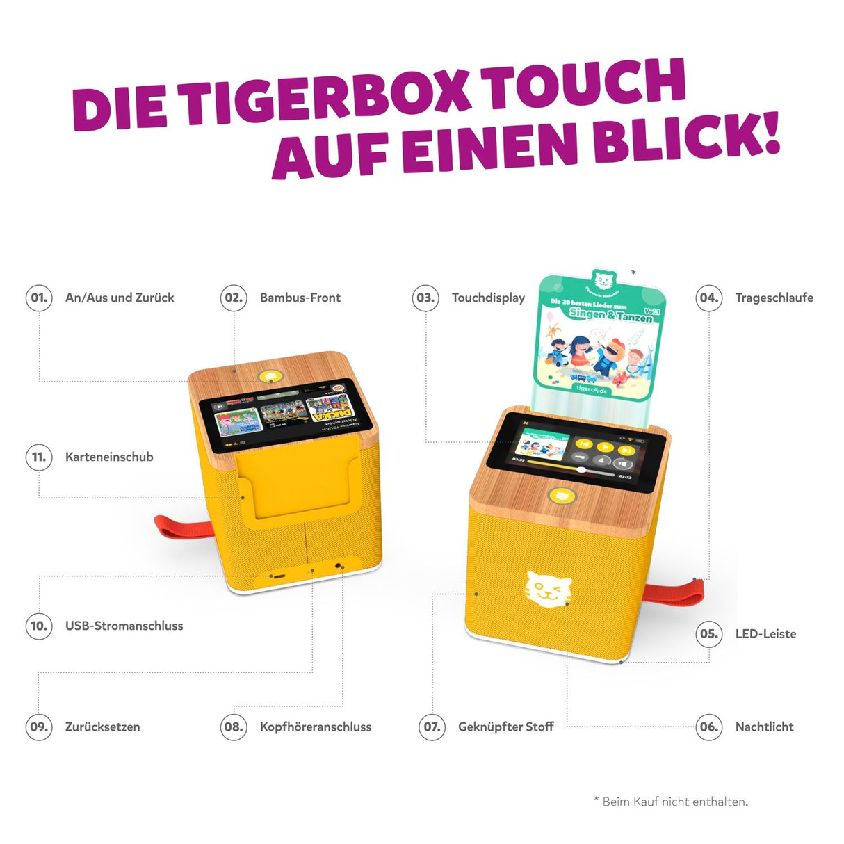 tigerbox TOUCH PLUS gelb - Swiss-Edition