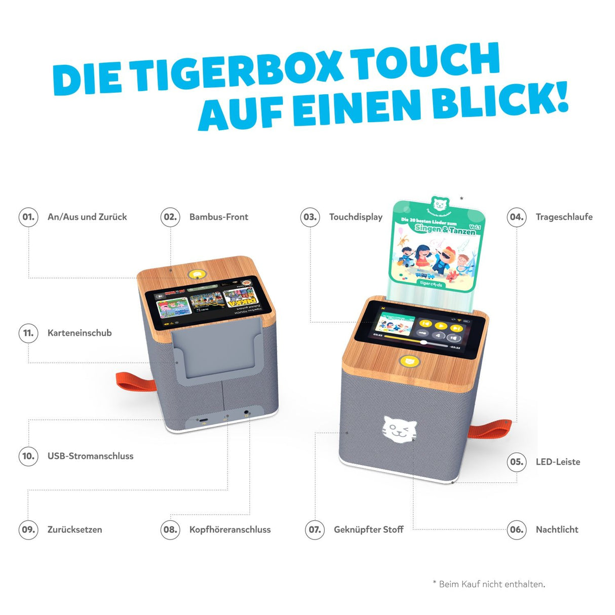 tigerbox TOUCH PLUS grau - Swiss-Edition