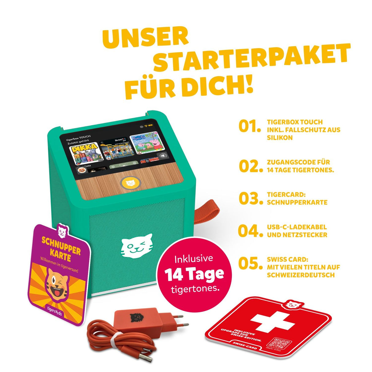 tigerbox TOUCH PLUS grün - Swiss-Edition