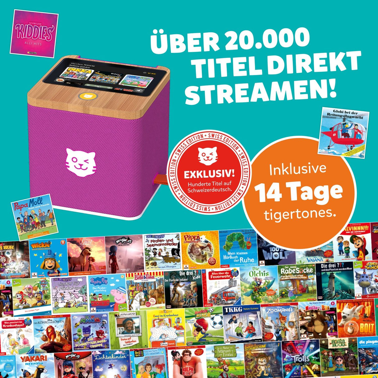 tigerbox TOUCH PLUS lila - Swiss-Edition