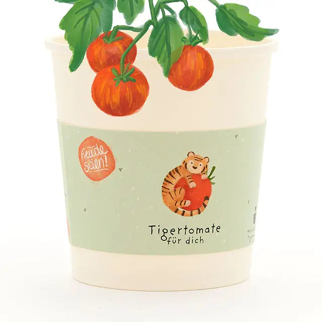 Blumenbecher Tigertomate