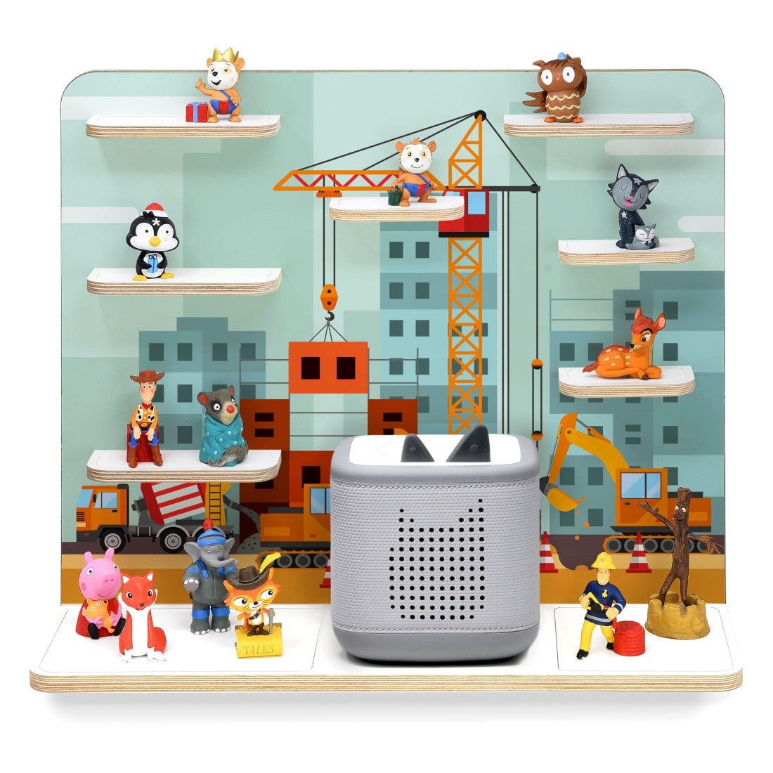 Toniebox 1 & 2 Regal Deluxe Baustelle