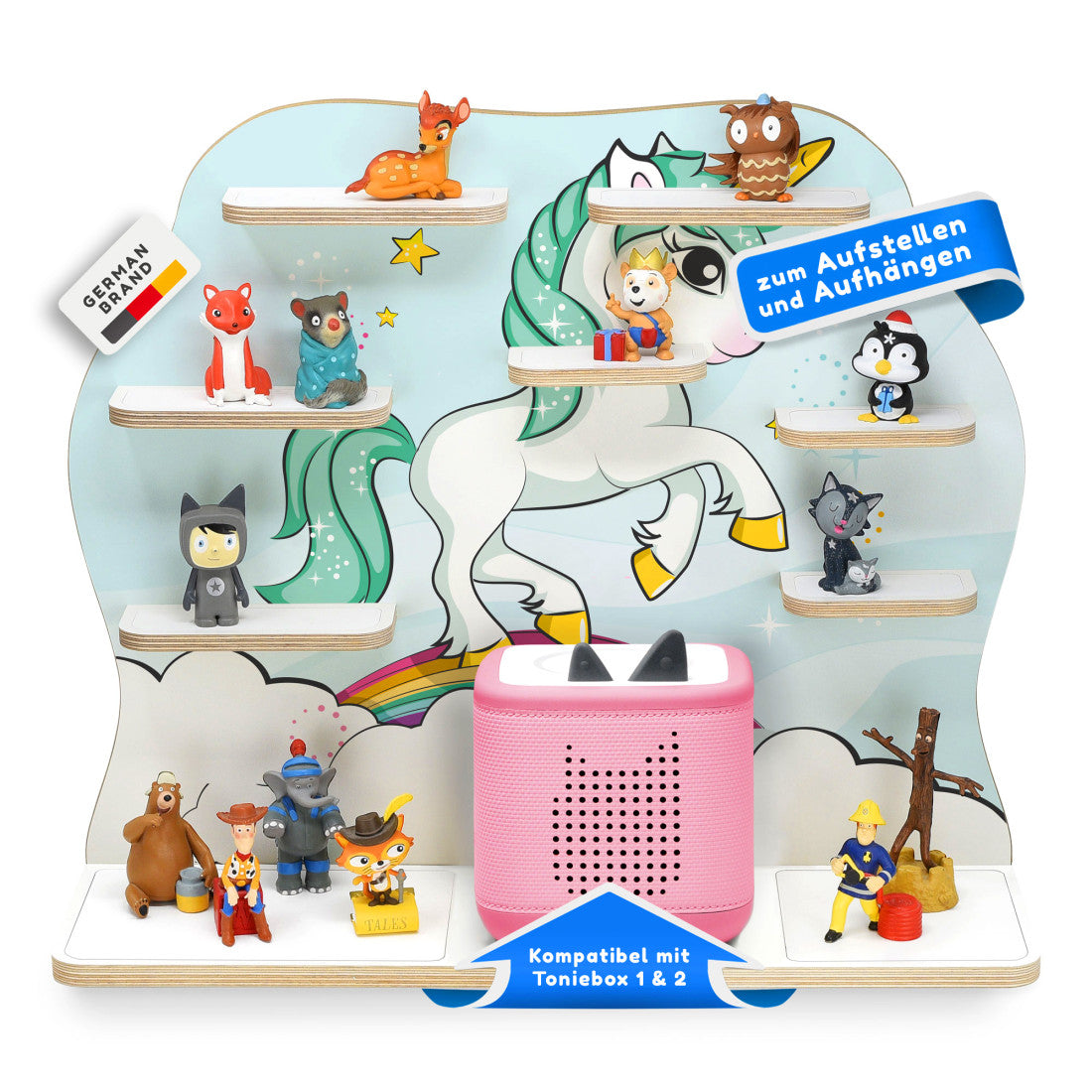 Toniebox 1 & 2 Regal Deluxe Einhorn Regenbogen