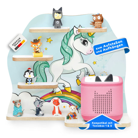Toniebox 1 & 2 Regal Einhorn Regenbogen