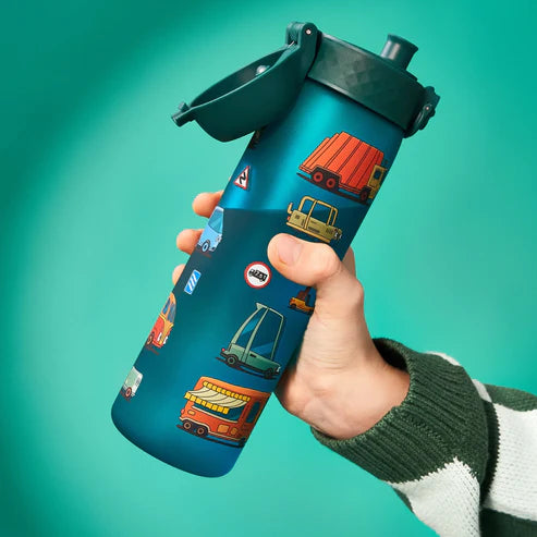 Trinkflasche Ion8 500ml mit Motiv Fahrzeuge