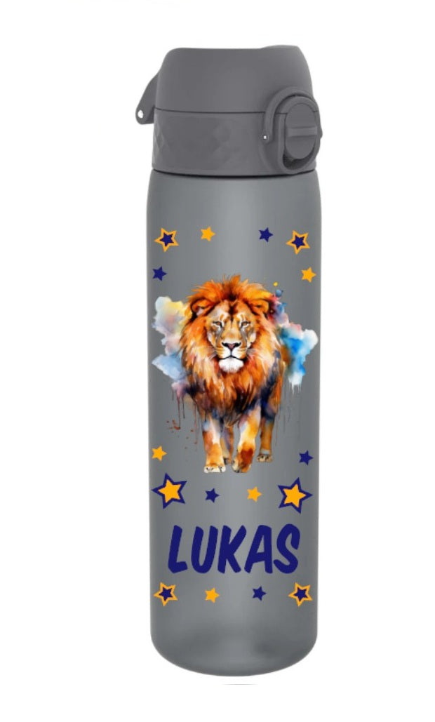 Eurofoto Trinkflasche Mit Namen Simon – Officer-Motiv, 500 Ml Aluminium, Inkl. 2 Verschlüssen