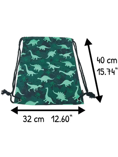 Turnbeutel Kinder Polyester Dinos
