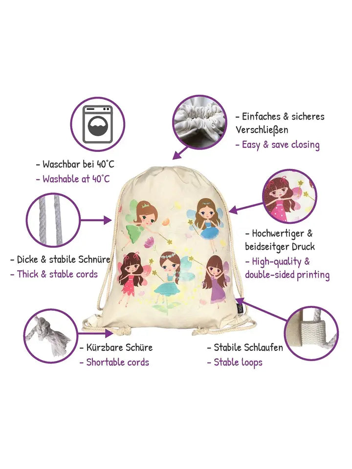Turnbeutel Kinder Polyester Fee