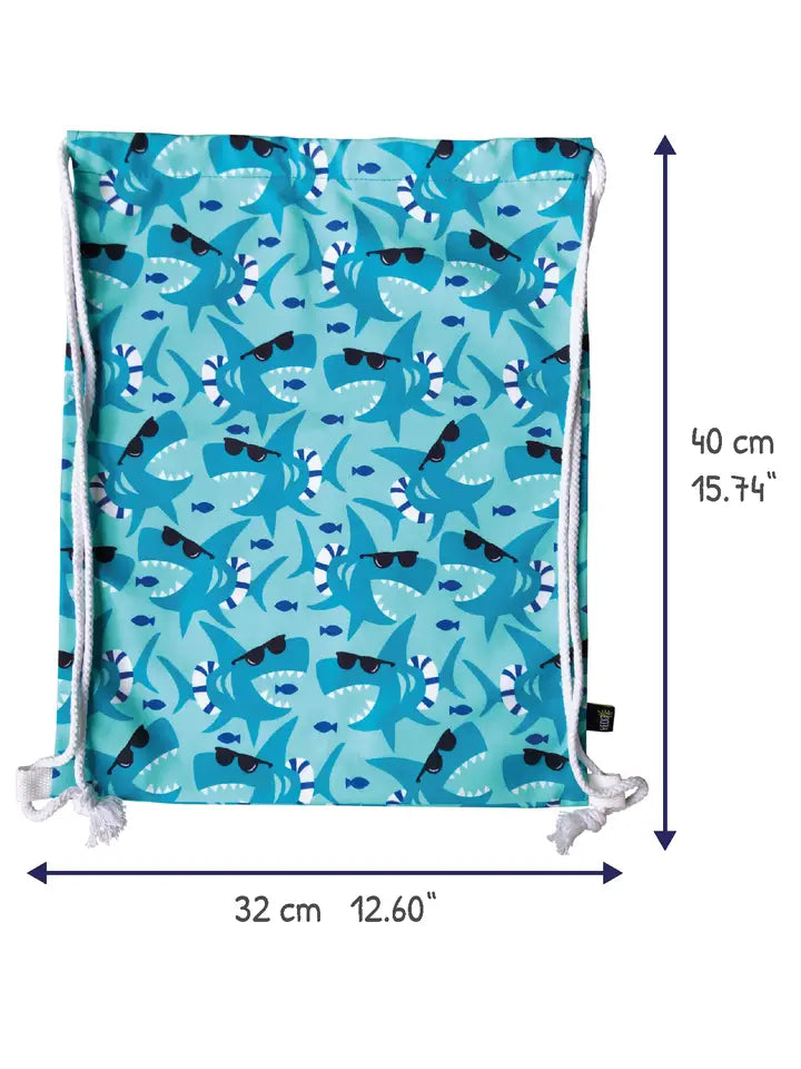 Turnbeutel Kinder Polyester Haifisch