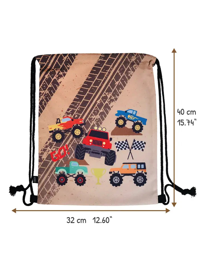 Turnbeutel Kinder Polyester Monstertruck