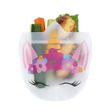 Lunchbag & Snackbeutel wiederverwendbar 6er Set Mädchen