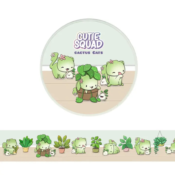 Washi Tape Katze Kaktus Kawaii