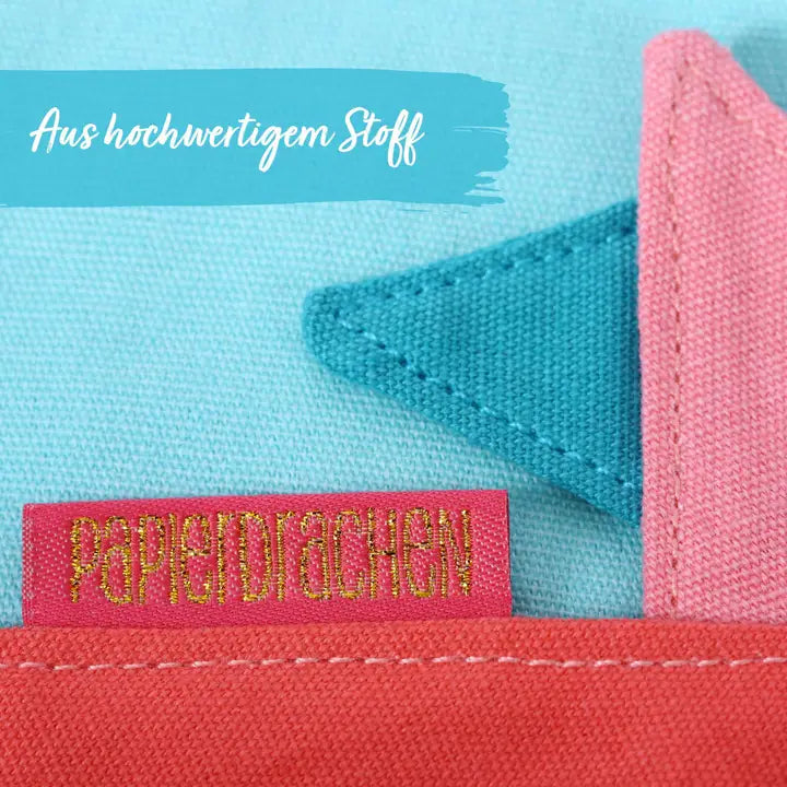 Stoff Wimpelkette Rosa Mint