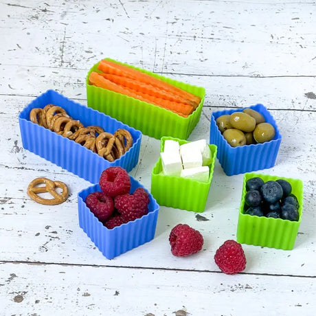 Yumbox Silikonformen Set 3-teilig Blau