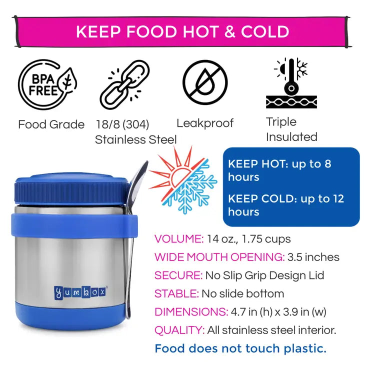 Yumbox Zuppa Thermobecher Blau